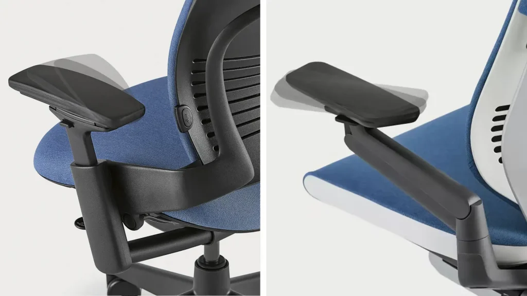Steelcase Leap and Gesture Armrest Comparison