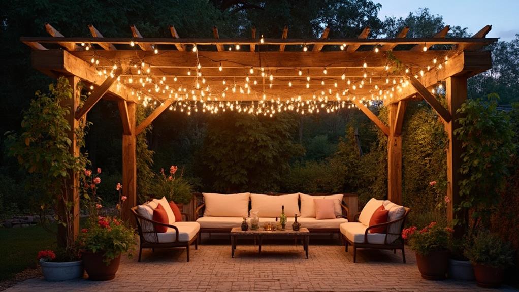 illuminated pergola designs ideas